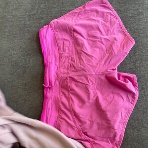 Pink 4in running shorts